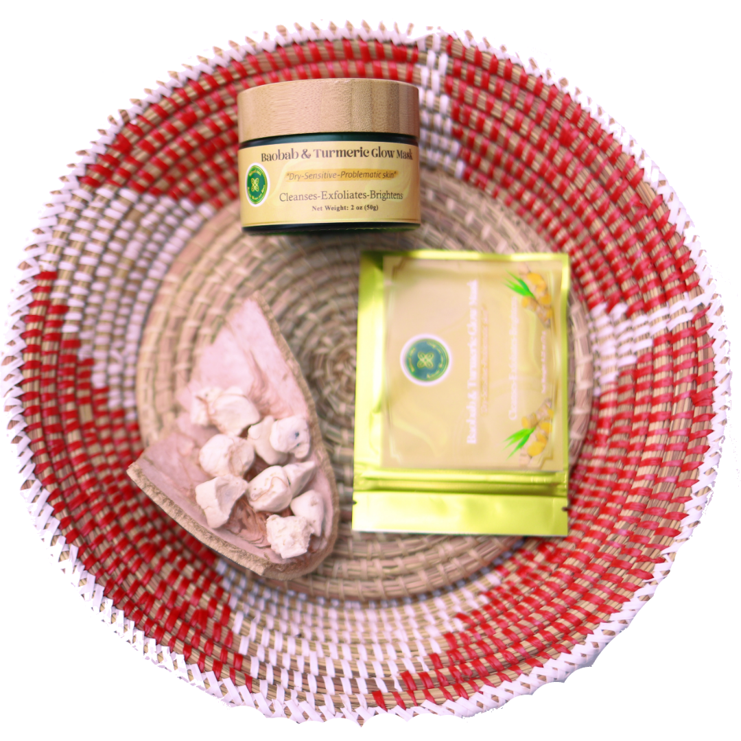 baobab and turmeric glow mask
