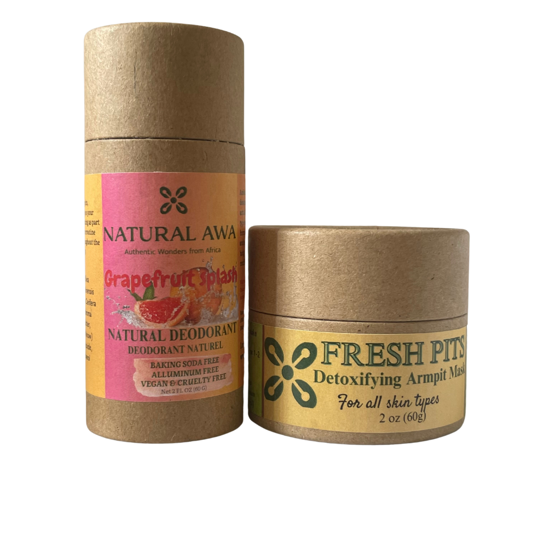 Grapefruit Splash Deodorant and Detoxifying Armpit Mask