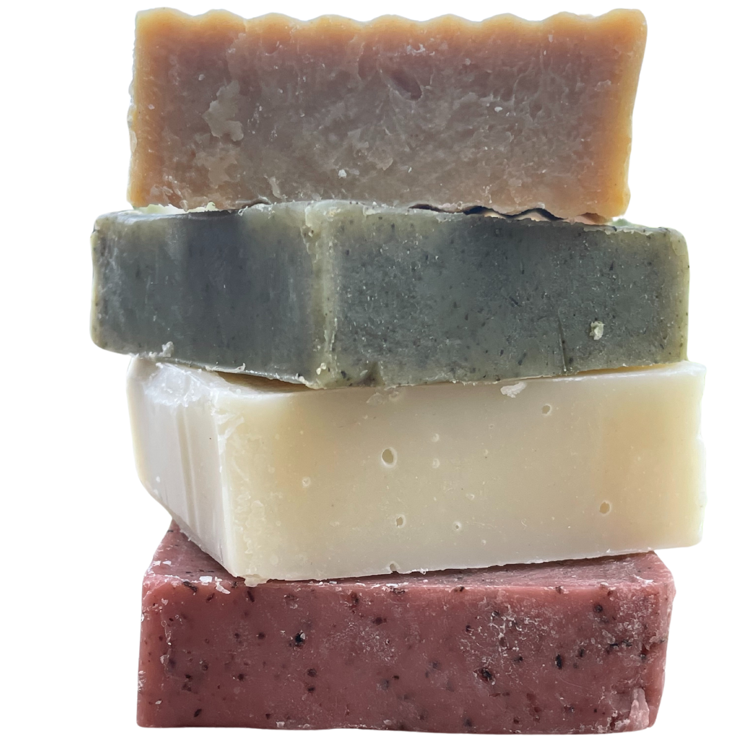Natural Soap Stack Luxurious Botanical Soaps for Radiant Skin - Natural AWA