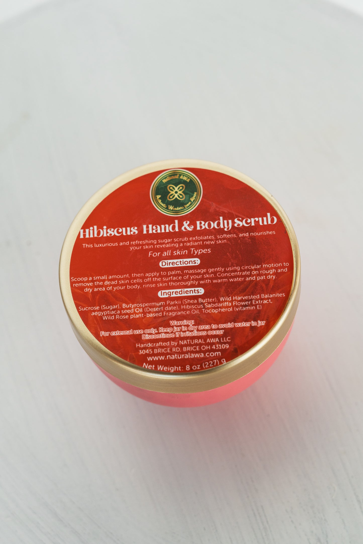 HIBISCUS BODY SCRUB / WILD ROSE & LAVENDER