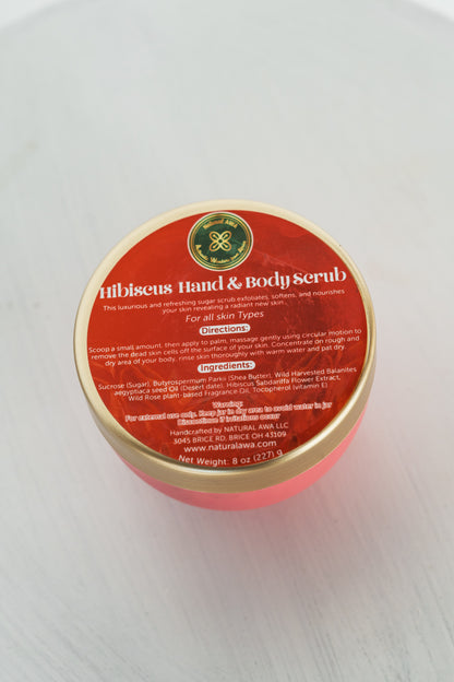 HIBISCUS BODY SCRUB / WILD ROSE & LAVENDER