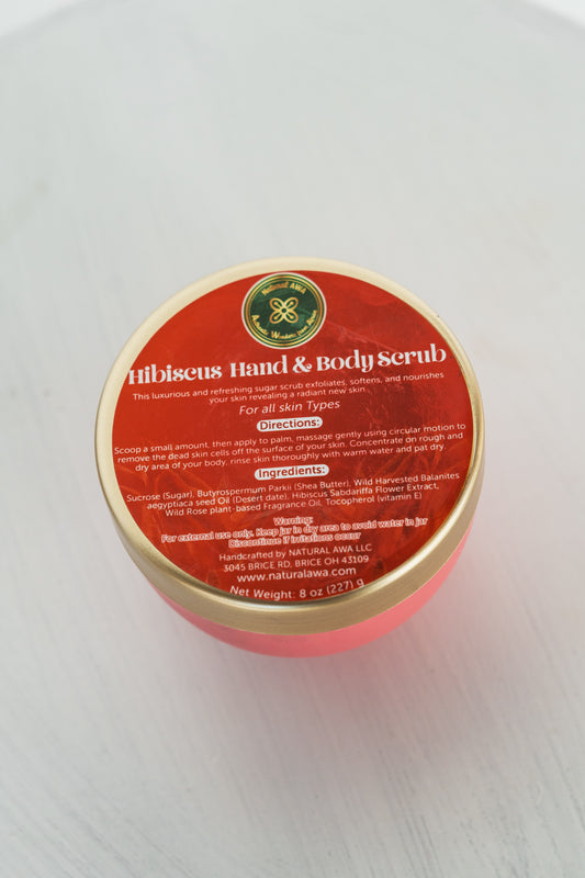 HIBISCUS BODY SCRUB / WILD ROSE & LAVENDER