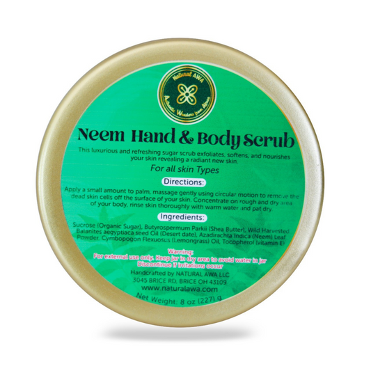 Neem hand and body scrub